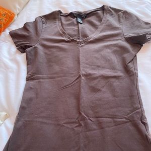 H&M “V” neck shirt. Size S color is brown solid